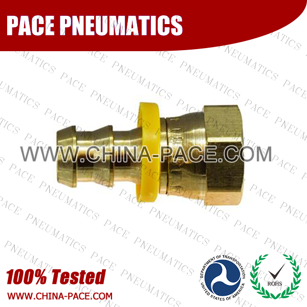SAE Inverted Flare Swivel Female Adapter Push On Hose Barb Fittings, Brass Push-lok Hose Barb Fittings, Brass Hose Barb Fittings, Brass Pipe Fittings, Brass Air Fittings